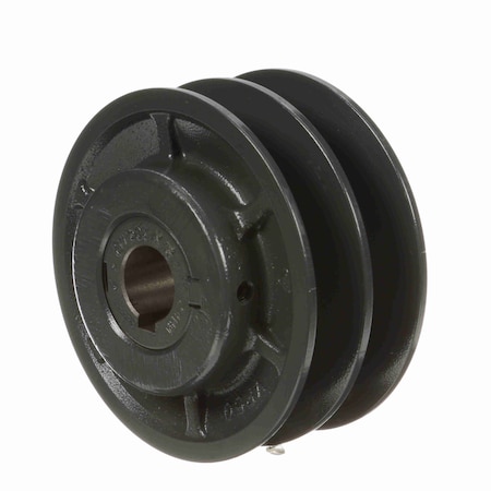 Browning 2 Groove Cast Iron Finish Bore Fhp Variable Pitch Sheave, 2VP50X24MM 2VP50X24MM